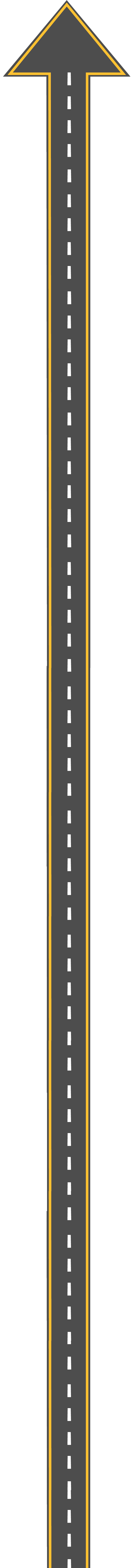 Road with an arrow on top