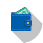 Circle Icon With Wallet
